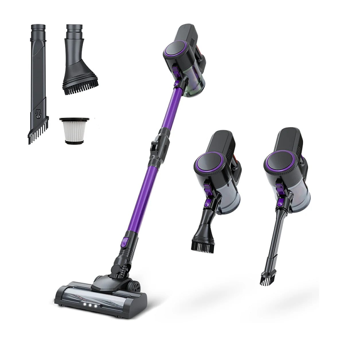 HJ-100BLF Cordless Stick Vacuum · Brushless Folding — Cliia OEM programme