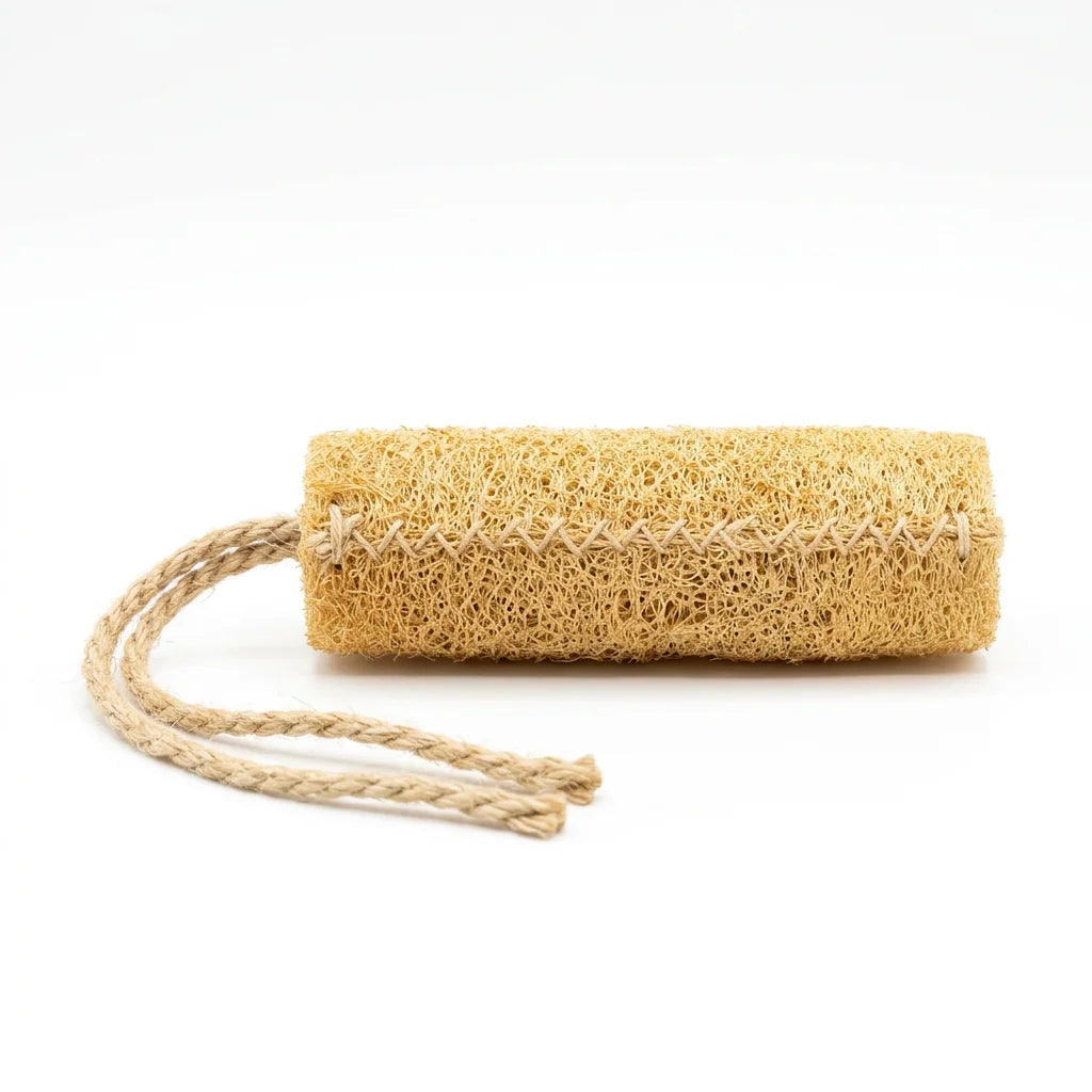 Loofah Kicker Stick with Jute Rope